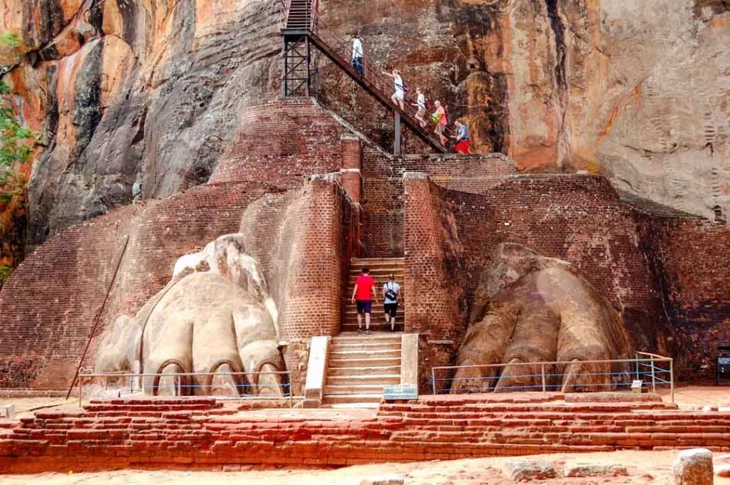 Sri Lanka Sigiriya Lion Rock Treppen