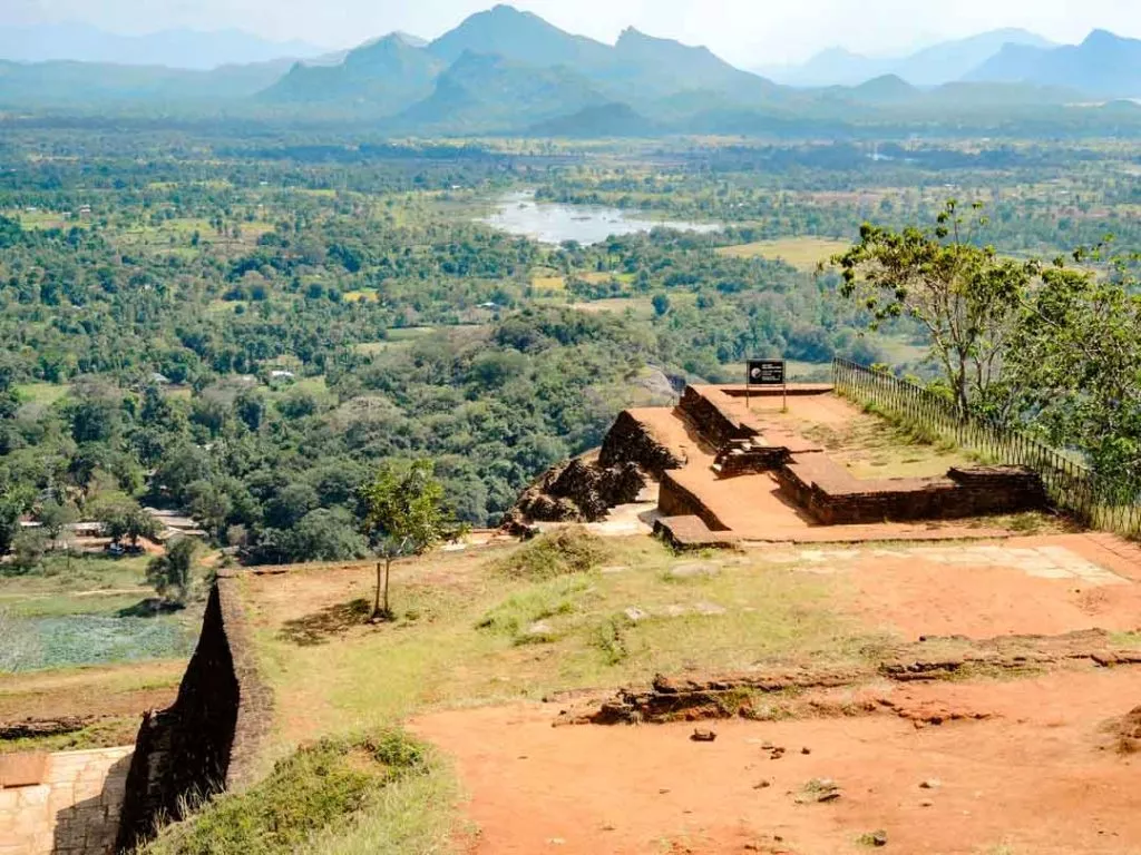 Sri Lanka Sigiriya Lion Rock von oben