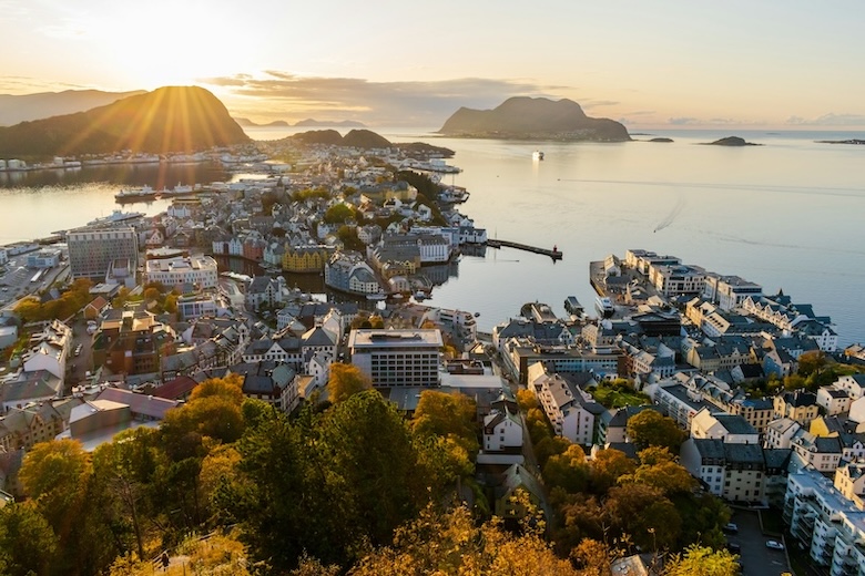 alesund norwegen mt aksla Ålesund, Norwegen, Mt. Aksla