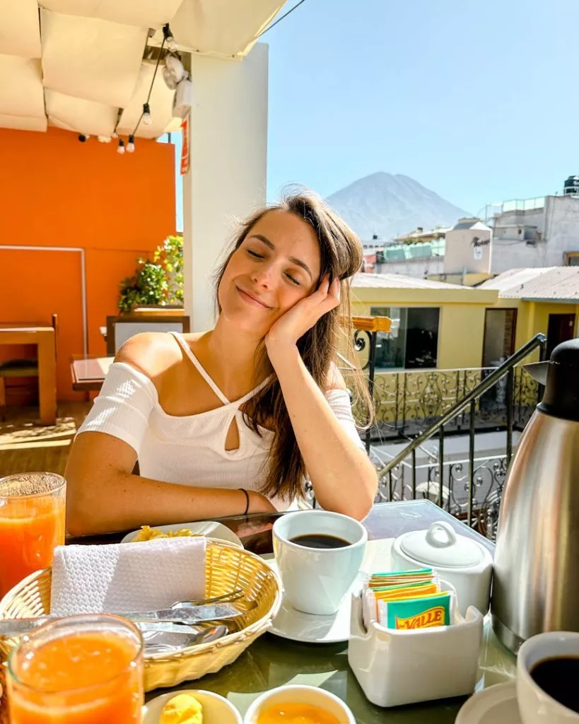 Frühstück in der Villa Sillar in Arequipa, Peru Hoteltipps