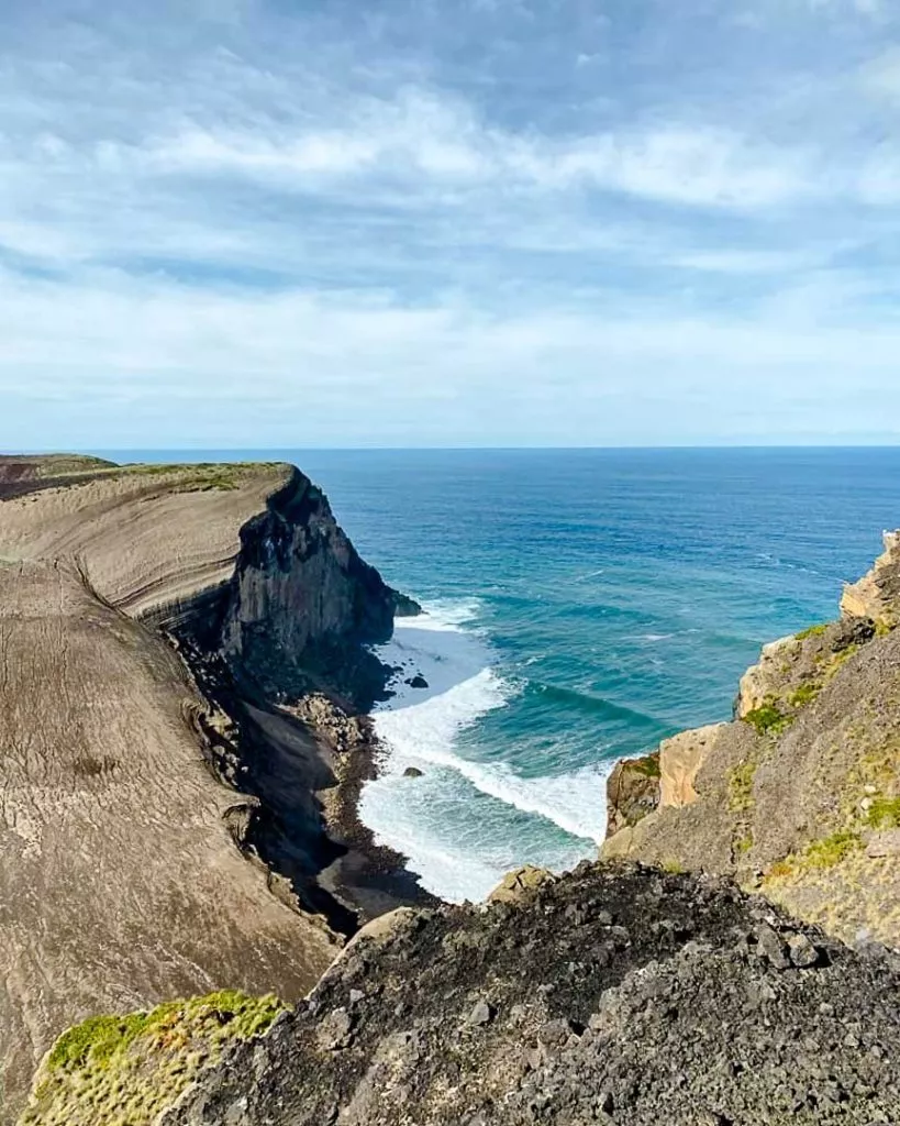 ausblick vom huegel neben capelinhos faial azoren Ausblick vom Hügel neben Capelinhos Faial Azoren