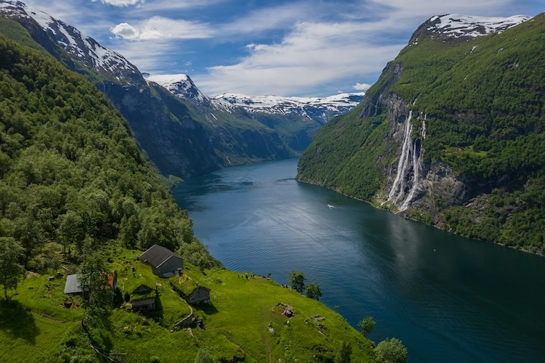 geiranger norwegen skagefla berghuetten Geiranger, Norwegen, Skageflå Berghütten