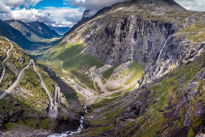 geiranger norwegen strasse zum ornesvingen Geiranger, Norwegen, Straße zum Ørnesvingen