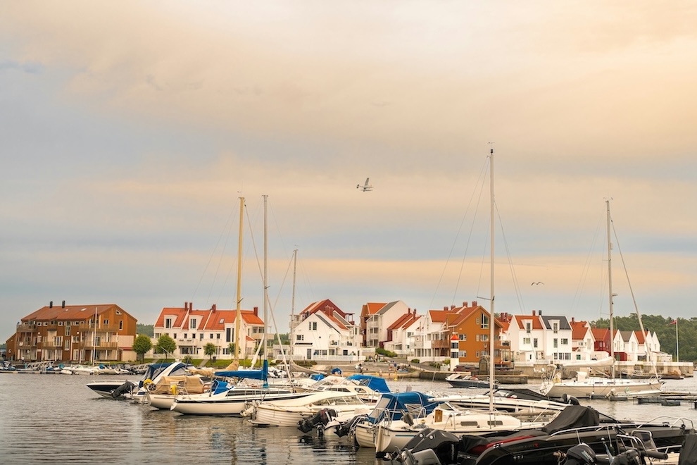 kristiansand norwegen risor boote im hafen Kristiansand, Norwegen, Risør, Boote im Hafen