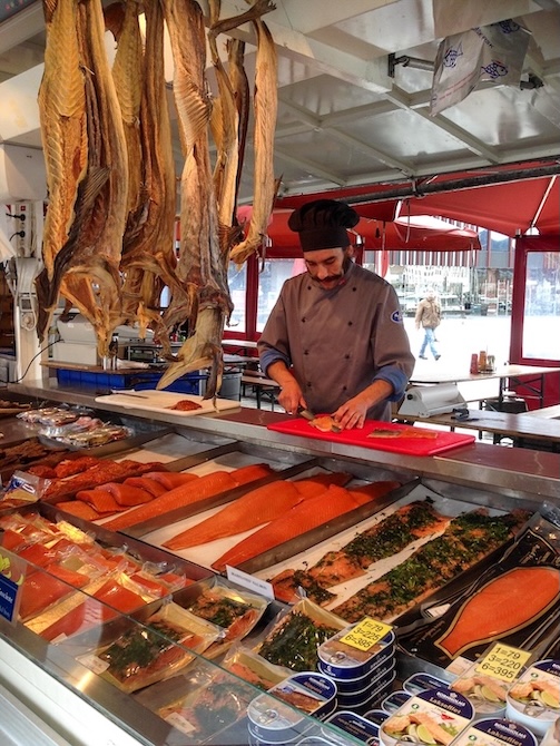 norwegen bergen fisch in der auslage Norwegen, Bergen, Fisch in der Auslage