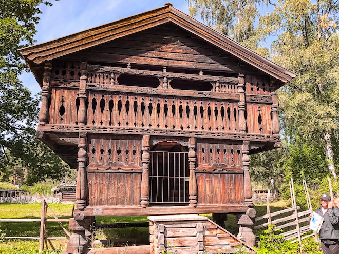 Norwegen, Oslo, Haus im norwegischen Freilichtmuseum