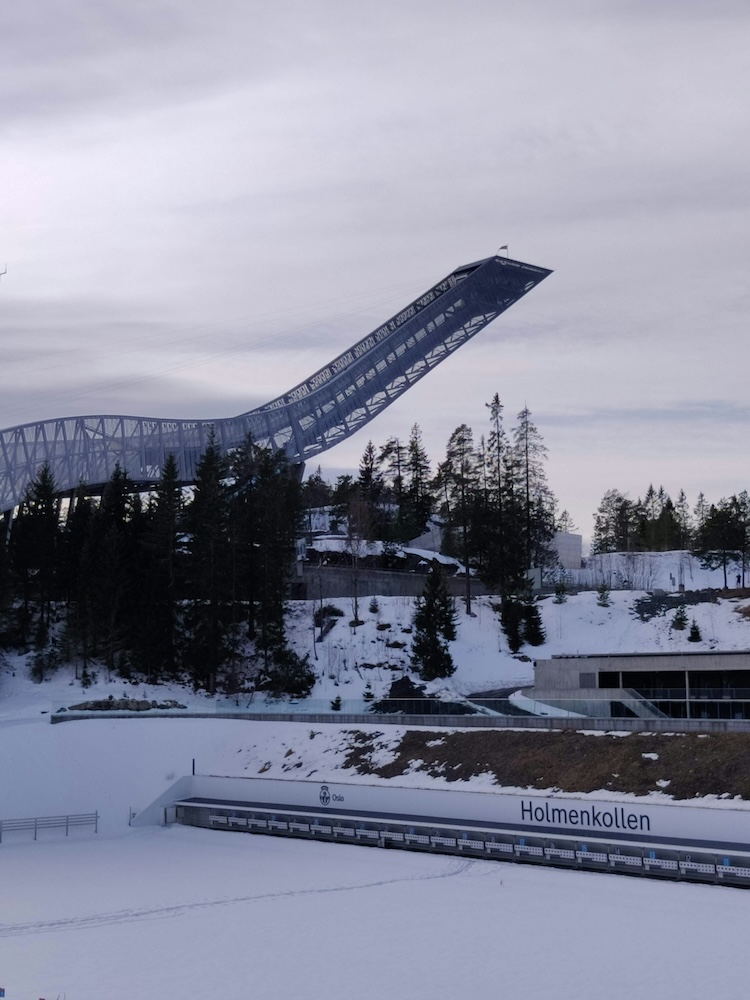 Norwegen, Oslo, Holmenkollen Sprungschanze