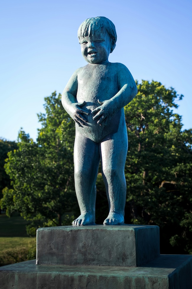 Norwegen, Oslo, Statue im Vigeland Park