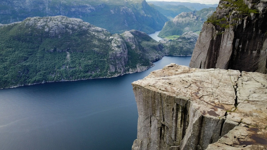 Preikestolen, Forsand, Norwegen, Felsplattform Aussicht