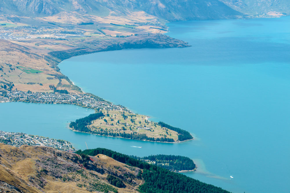 queenstown neuseeland sehenswuerdigkeiten halbinsel mit queenstown gardens Queenstown, Neuseeland, Sehenswürdigkeiten, Halbinsel mit Queenstown Gardens