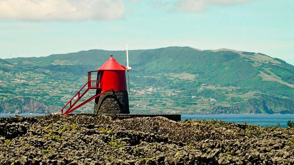 unesco weinlandschaft criacao velha mit roter windmuehle UNESCO-Weinlandschaft Criação Velha mit roter Windmühle