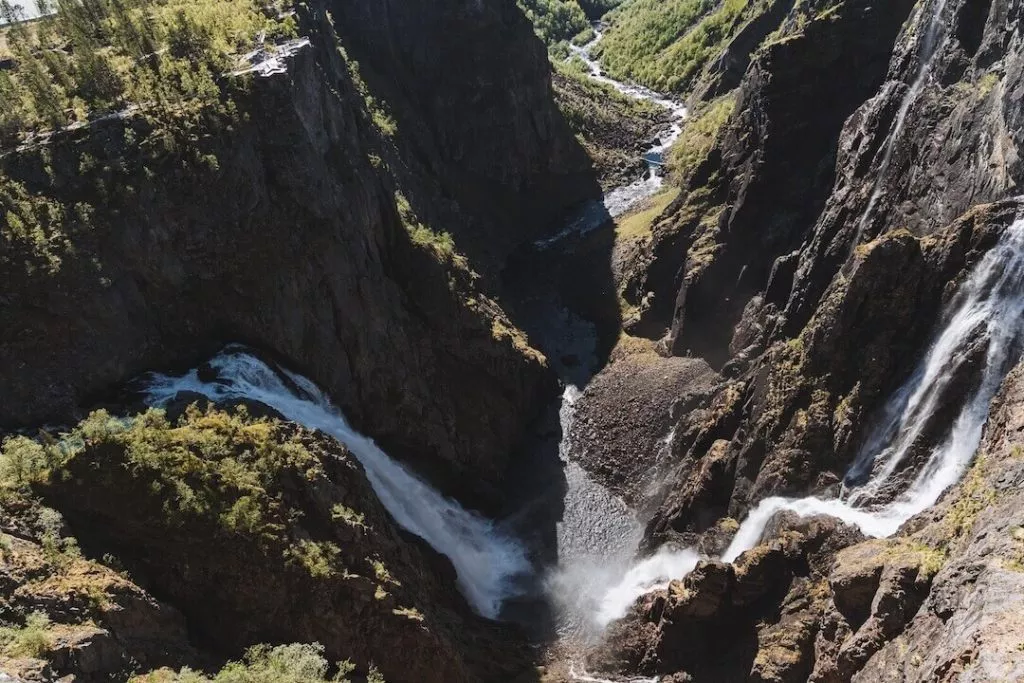 voringfossen wasserfall tal Voringfossen Wasserfall Tal