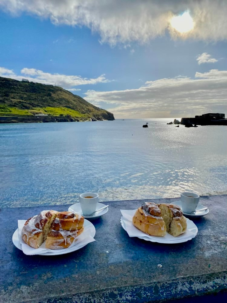 zimtschecken am porto pim strand horta faial azoren portugal Zimtschecken am Porto Pim Strand Horta Faial Azoren Portugal