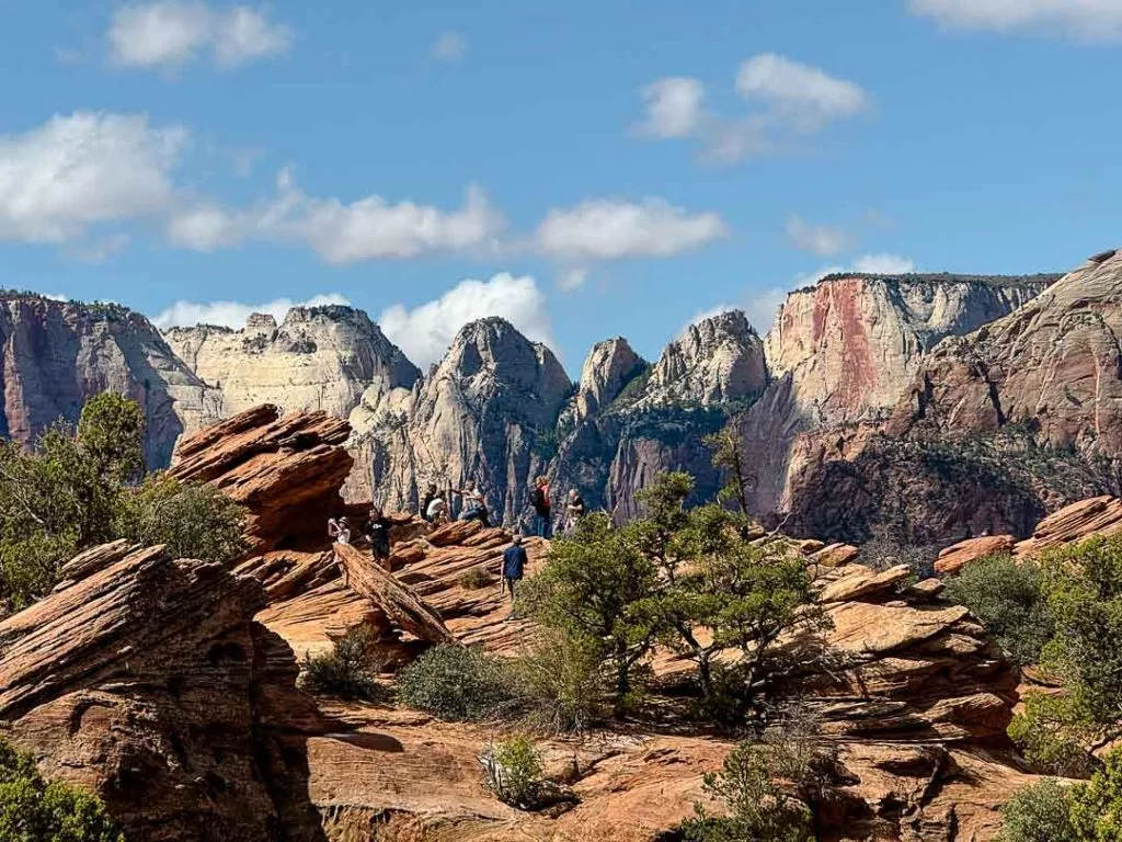 ausblick beim canyon overlook trail im zion nationalpark Ausblick beim Canyon Overlook Trail im Zion Nationalpark