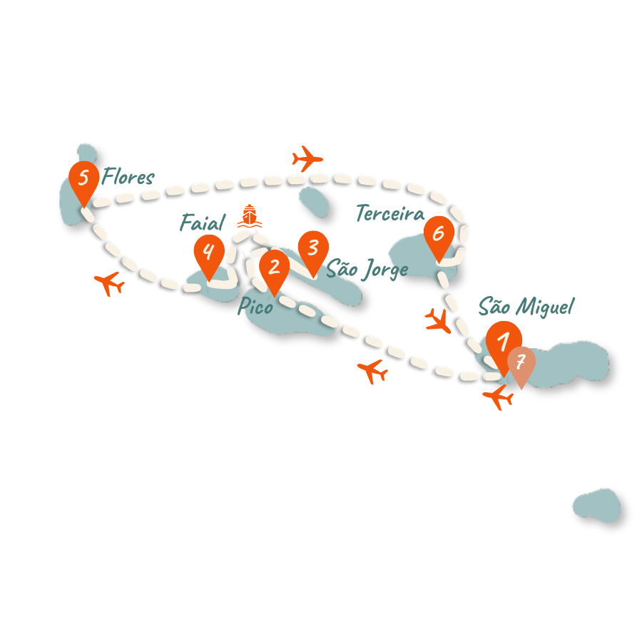 azoren route 21 tage karte 01 azoren route 21 tage karte 01