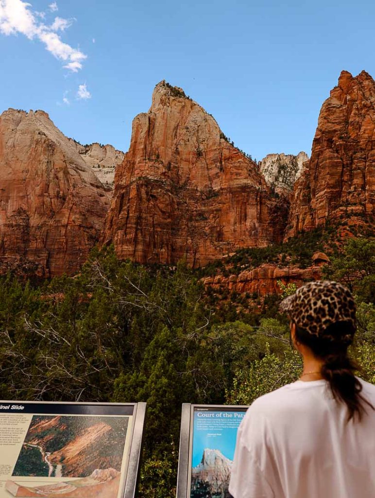 blick auf court of the patriarchs zion nationalpark Blick auf Court of the Patriarchs, Zion Nationalpark
