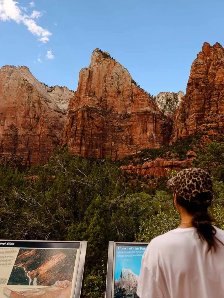 blick auf court of the patriarchs zion nationalpark Blick auf Court of the Patriarchs, Zion Nationalpark