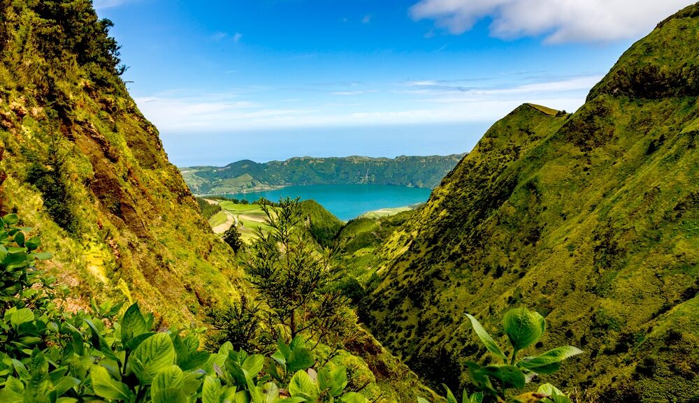 wanderung richtung sete cidades sao miguel azoren portugal Wanderung Richtung Sete Cidades São Miguel Azoren Portugal