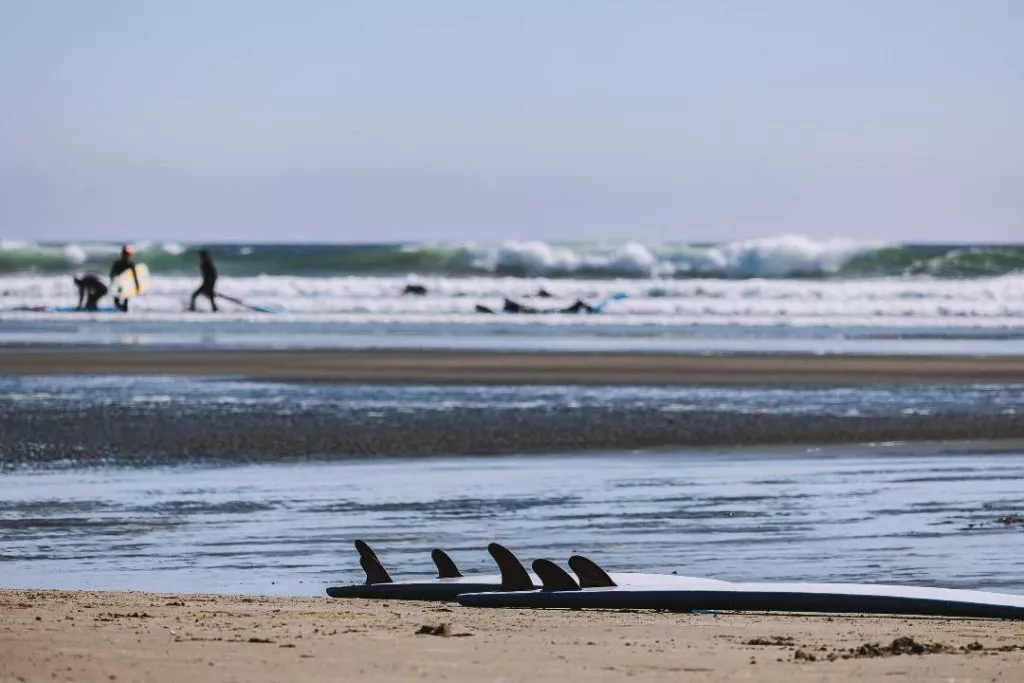 wickaninnish beach surfbretter vancouver island kanada Wickaninnish Beach Surfbretter Vancouver Island Kanada