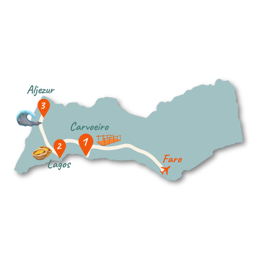 Algarve Route 10 Tage Karte 01