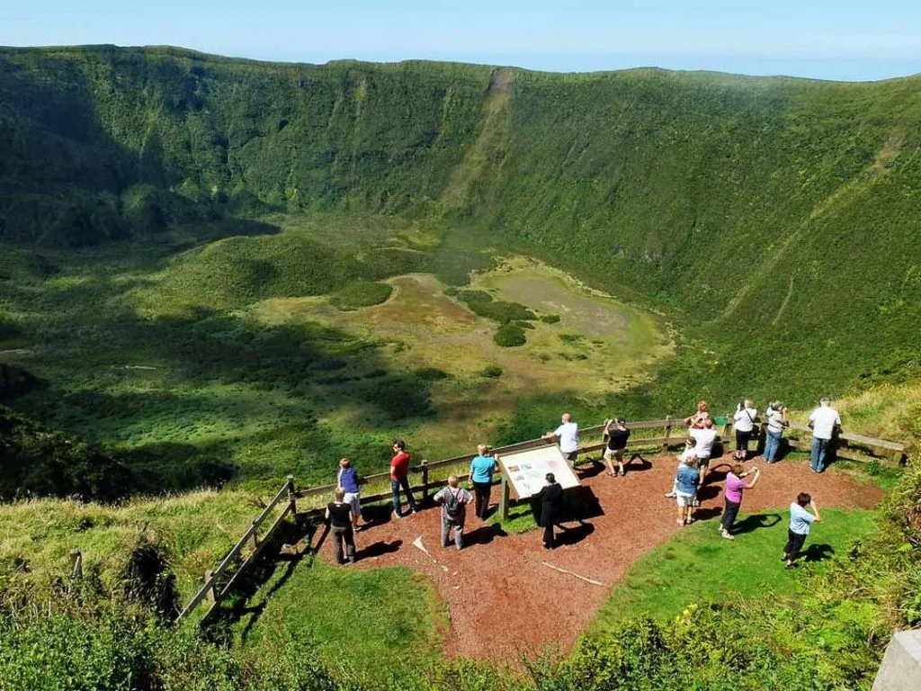caldeira aussichtsplattform faial azoren portugal Caldeira Aussichtsplattform Faial Azoren Portugal