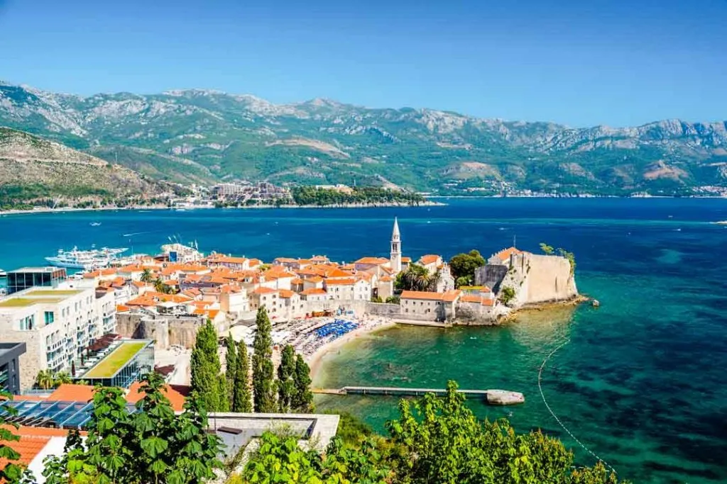 montenegro budva von oben Montenegro Budva von oben
