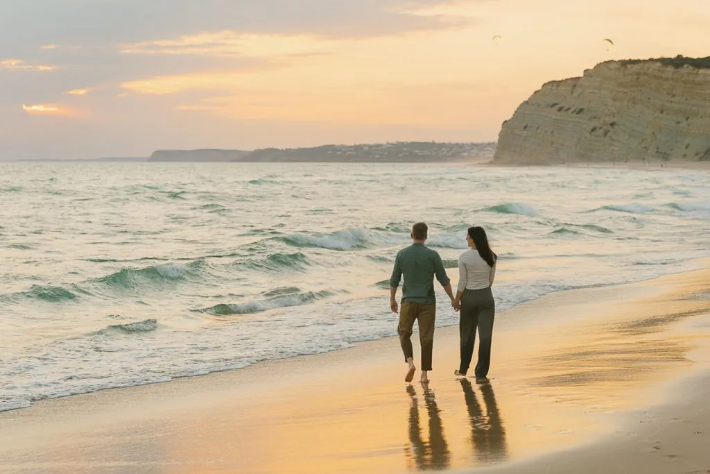 nina und tom 64 von 66 Porto de Mos Strand in Lagos, Algarve