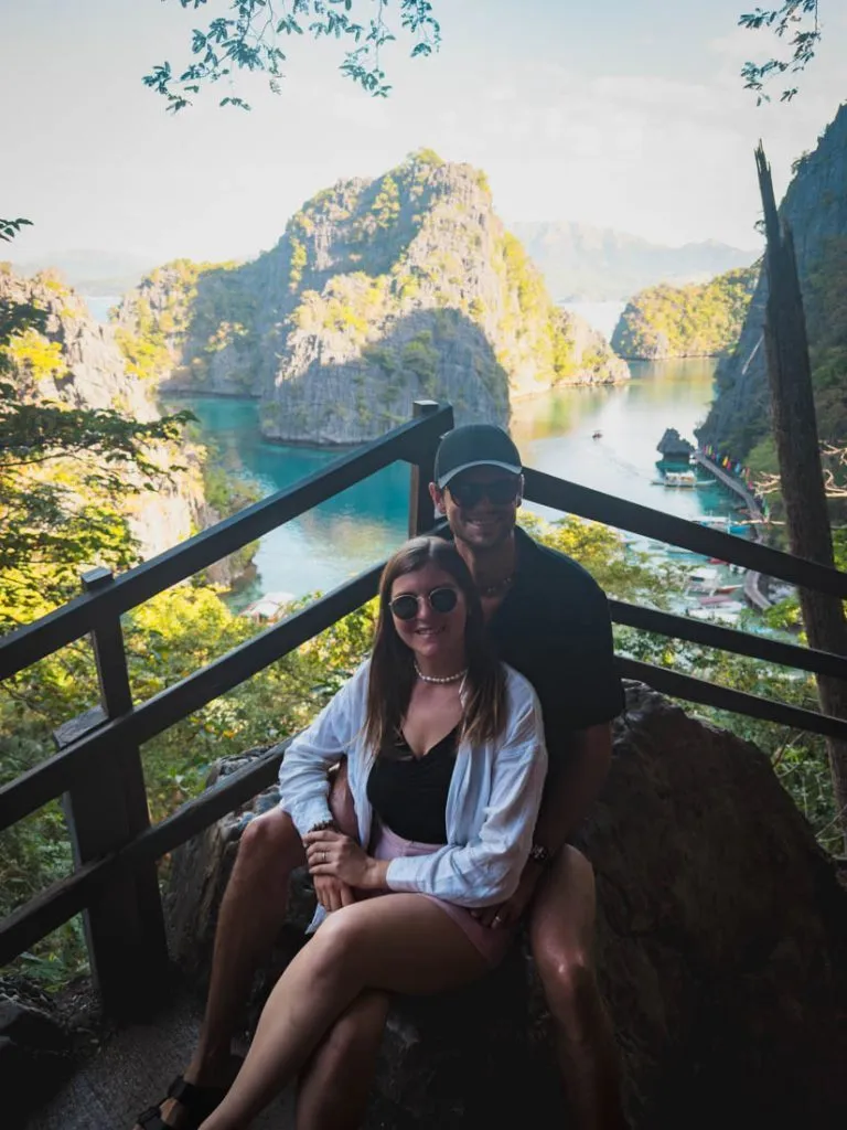 philippinen coron lisa und marko beim kayangan see Philippinen Coron, Lisa und Marko beim Kayangan See