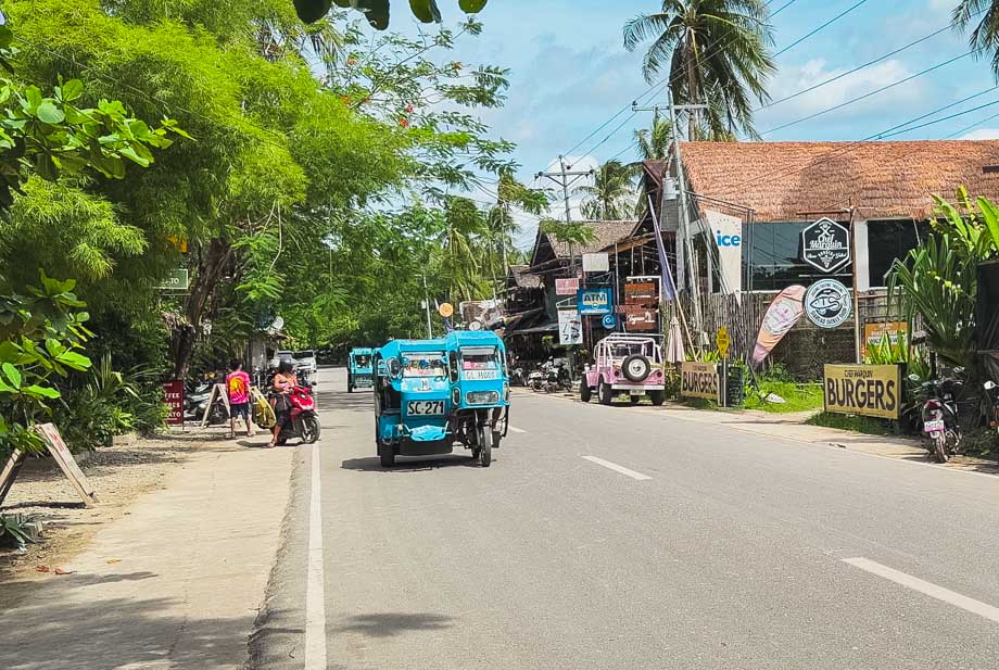 siargao strassen bei general luna Siargao, Straßen bei General Luna