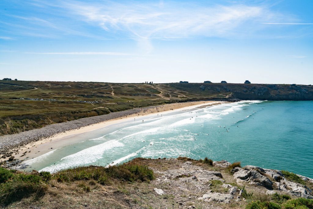 frankreich bretagne blick auf die bucht plage de pen hat Frankreich_Bretagne_Blick auf die Bucht Plage de Pen Hat