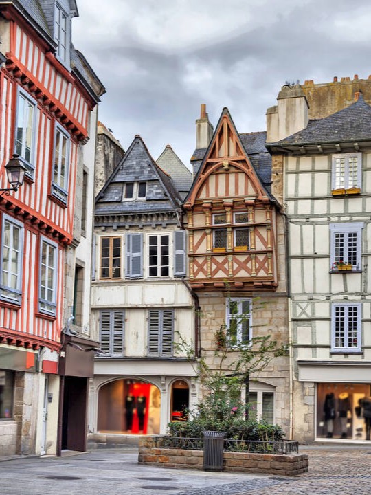 frankreich bretagne traditionelle haeuser in quimper Frankreich_Bretagne_Traditionelle Häuser in Quimper
