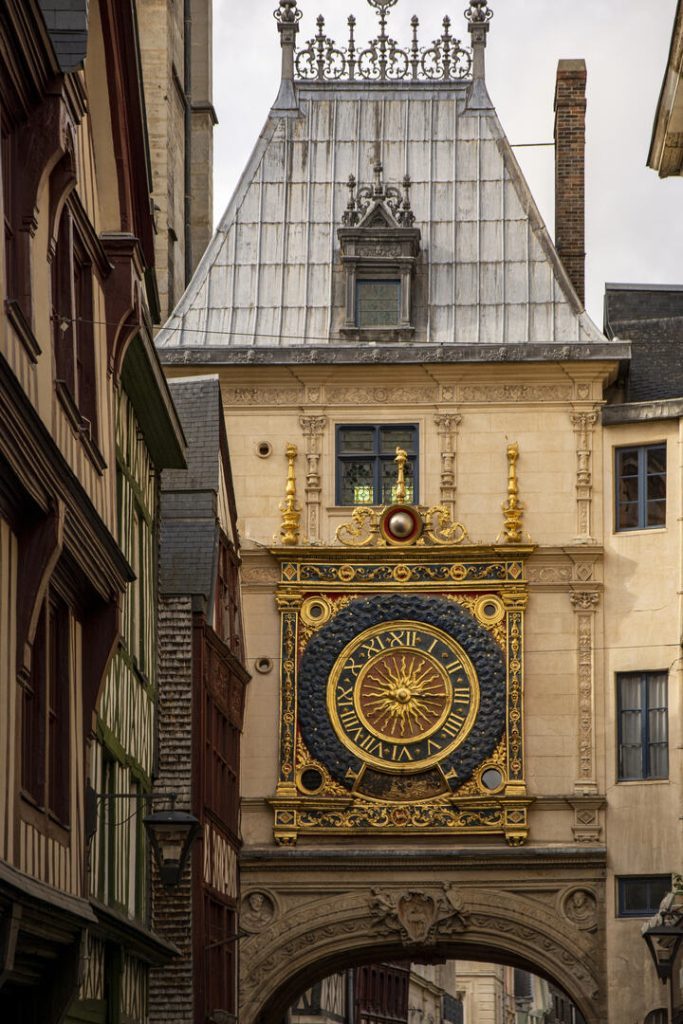 frankreich normandie uhrenturm gros horloge in rouen Frankreich_Normandie_Uhrenturm Gros Horloge in Rouen