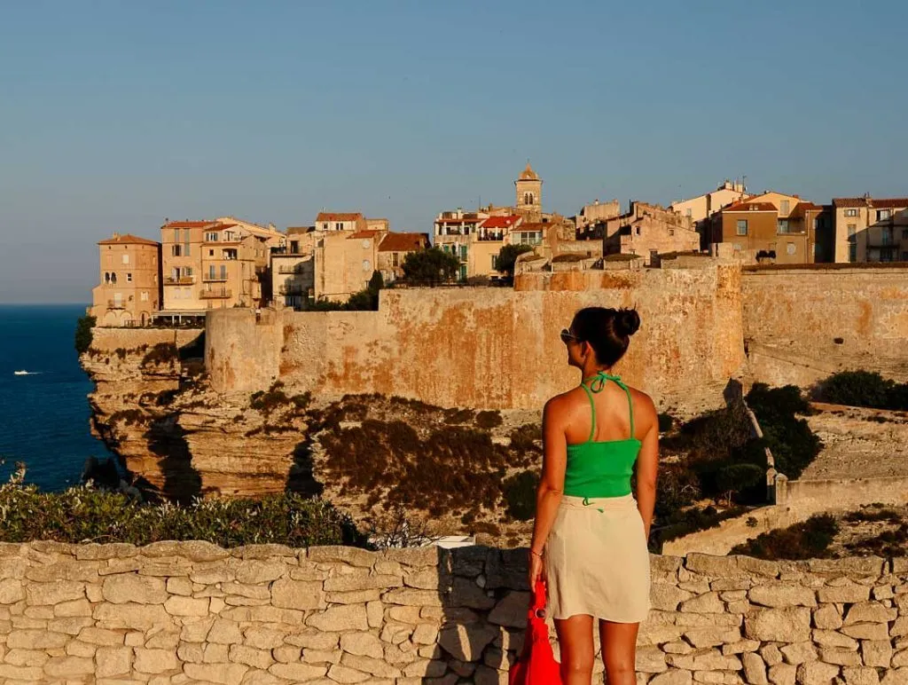 bonifacio korsika 270 von 282 Blick auf Bonifacio von Aussichtspunkt aus