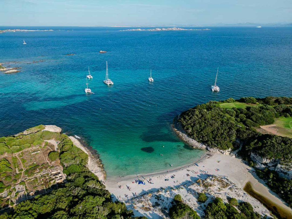 bucht petit sperone von oben straende bei bonifacio Bucht Petit Sperone von oben, Strände bei Bonifacio