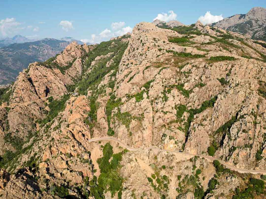 calanques de piana panoramastrasse korsika bei porto Calanques de Piana Panoramastraße Korsika bei Porto Ota