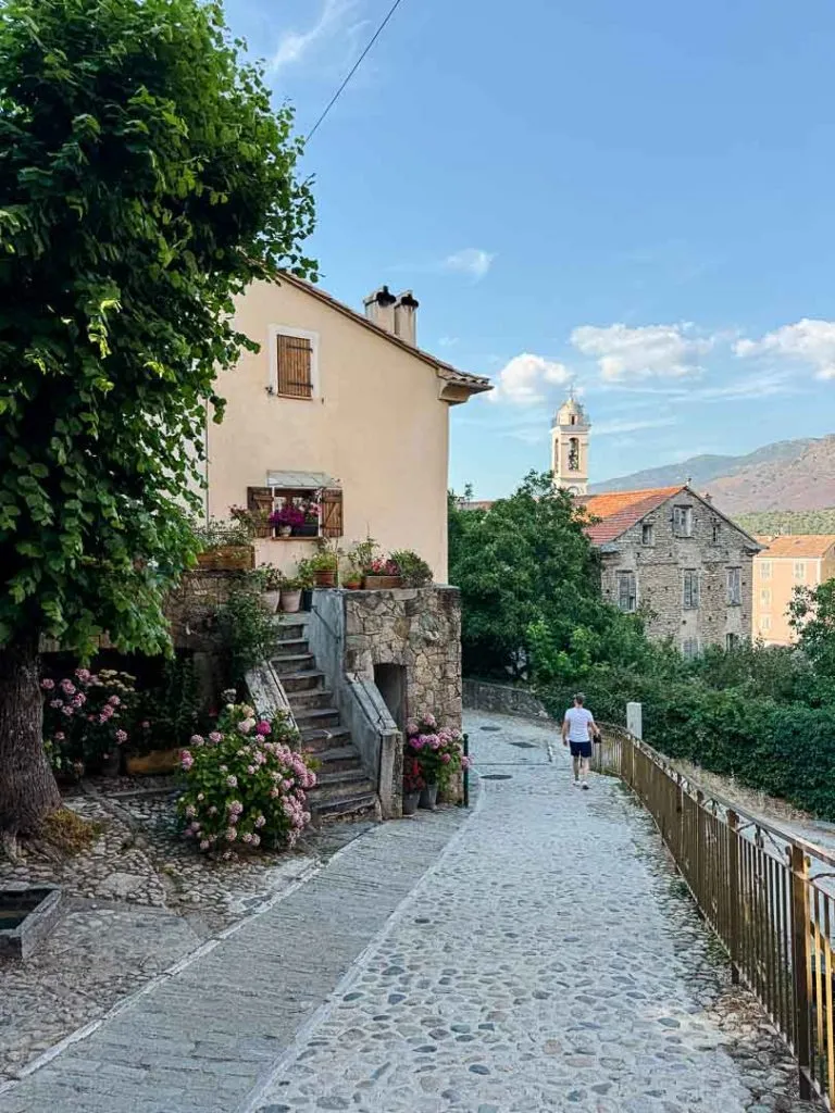 korsika corte restorica 83 von 173 Altstadtgasse in Corte, Korsika