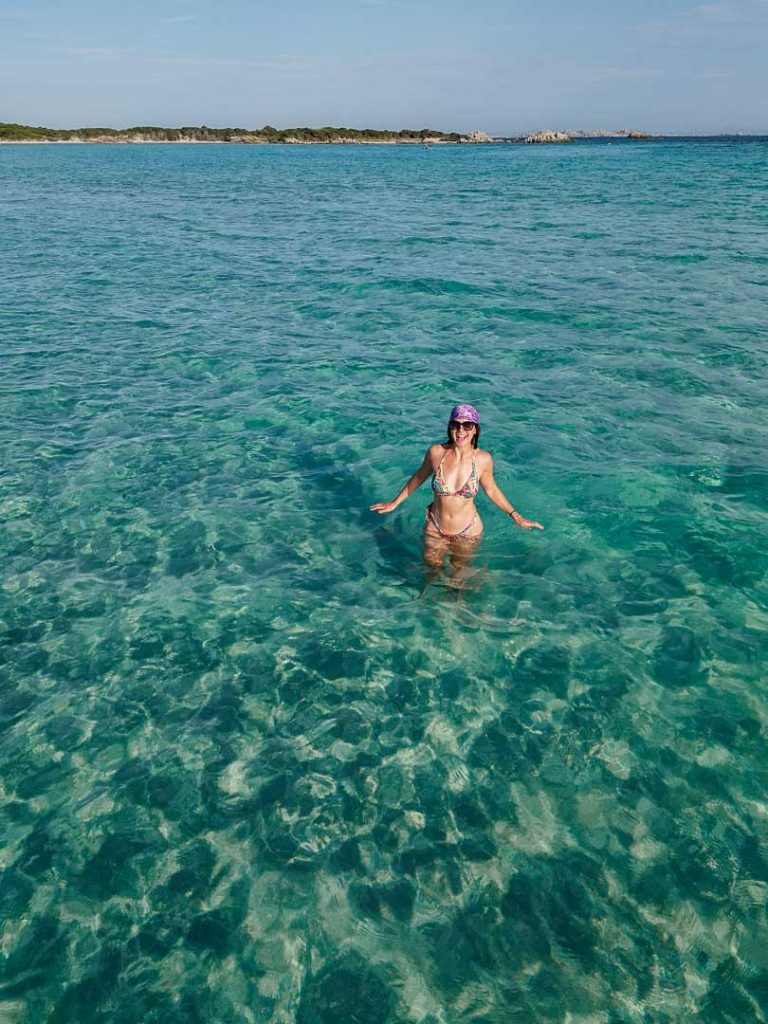 plage de piantarella bonifacio von oben seichtes wasser Plage de Piantarella Bonifacio von oben, seichtes Wasser