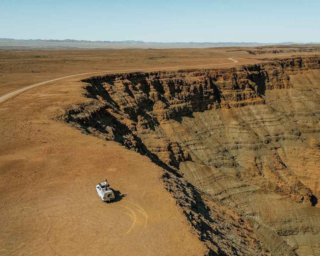 canyon rim road beim fish river canyon in namibia