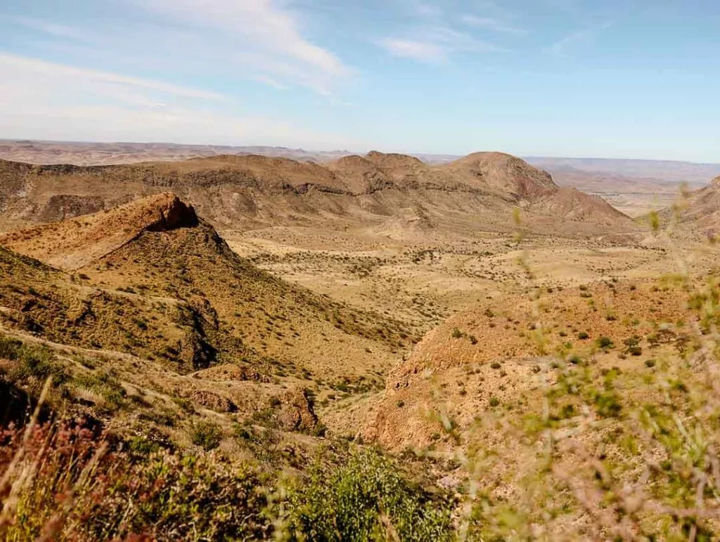 olive trail im naukluft mountain zebra park in namibia