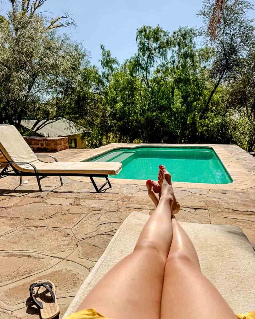 pool bei ibenstein safari farm