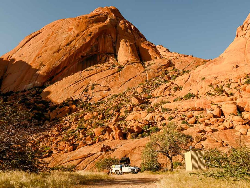 spitzkoppe campingplatz in namibia