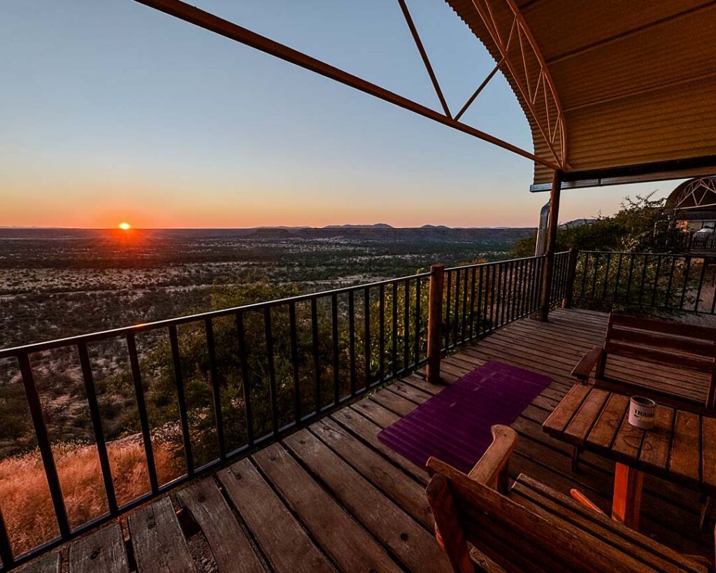 ugab terrace lodge bei fingerklippe in namibia